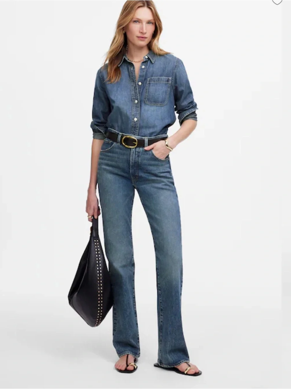 Madewell Relaxed Bootcut Jeans Women’s Size 28 High Rise Stretch C